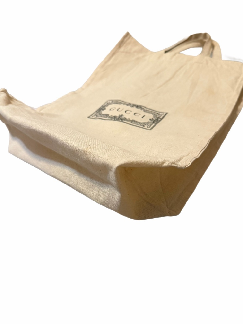 Authentic Gucci Canvas/Cotton Tote bag- labeled on both sides, very clean! - Picture 11 of 16